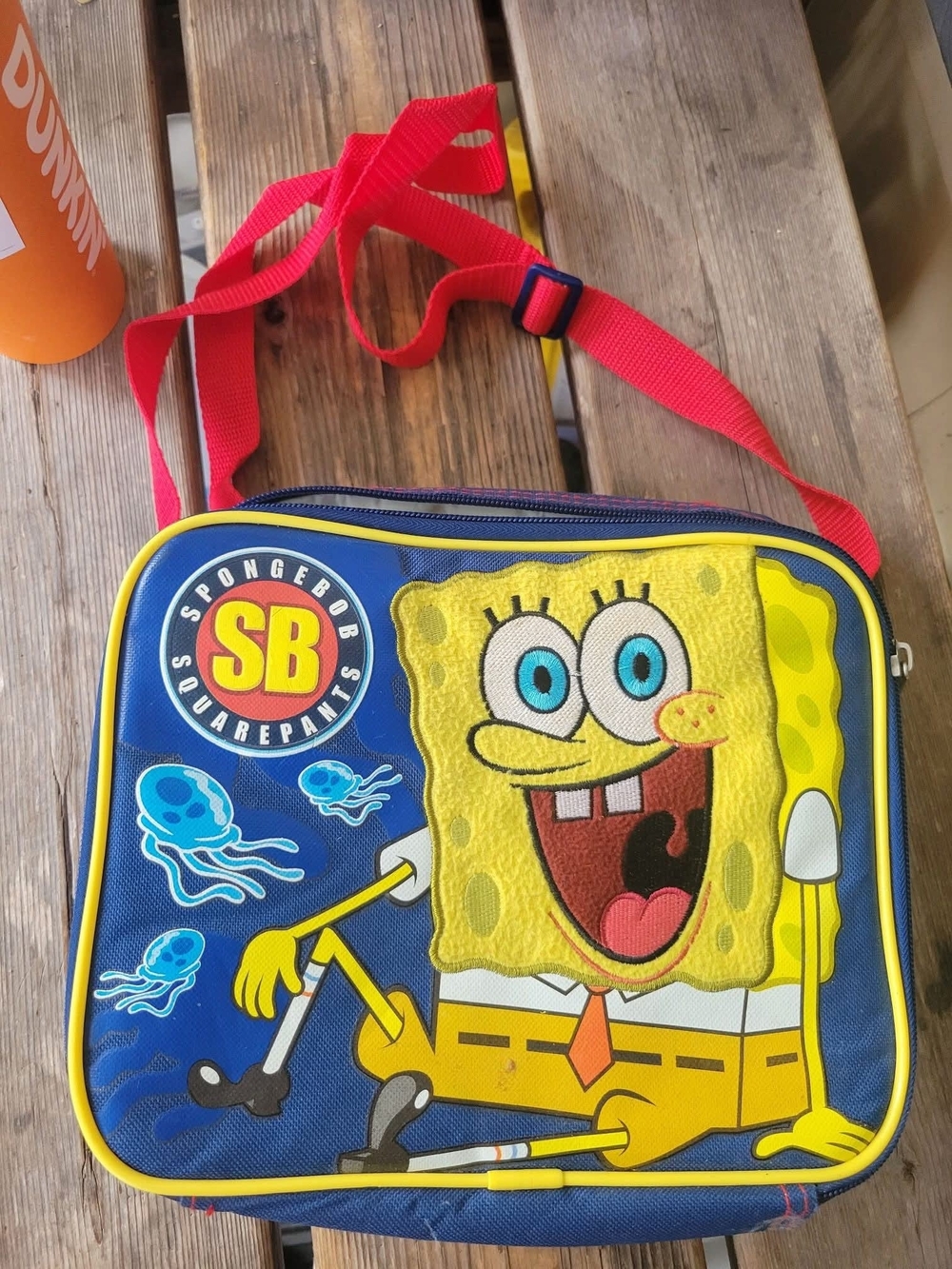 VINTAGE NICKELODEON SPONGEBOB SQUAREPANTS insulated messenger lunch bag